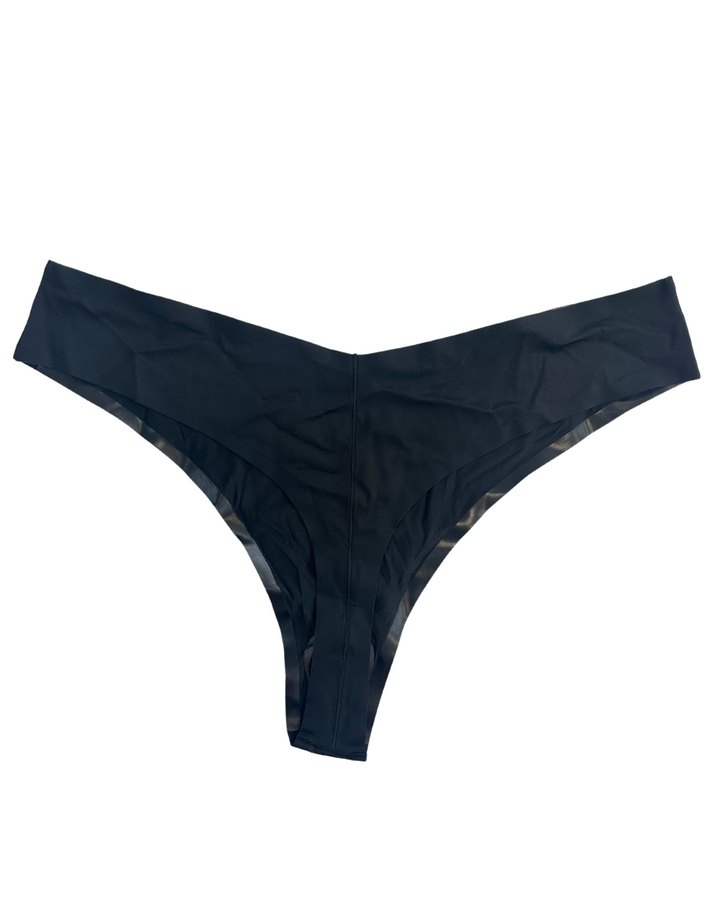 Black Thong Bikini Bottom - 2X, 3X, 4X