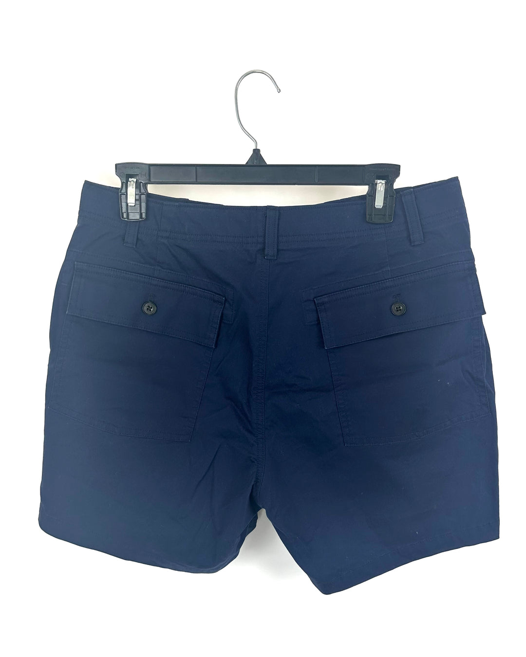 MENS Navy Flap Pocket Shorts - 32 Waist - 5" and 7'' Inseams