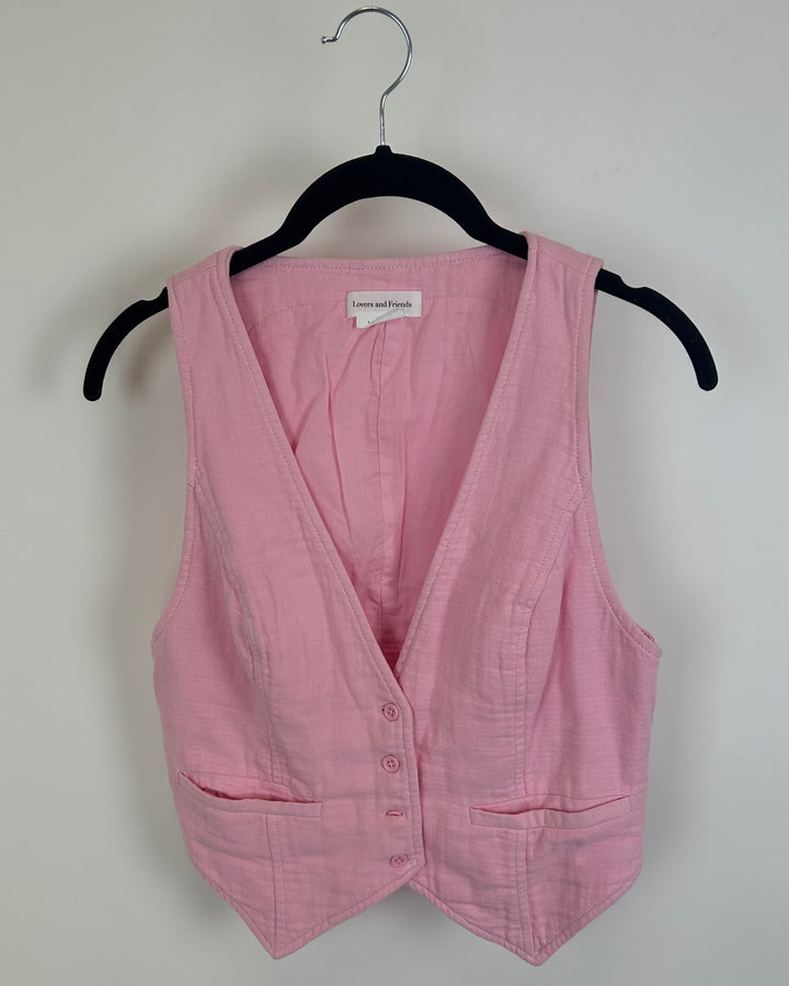 Lovers and Friends Pink Vest - Small