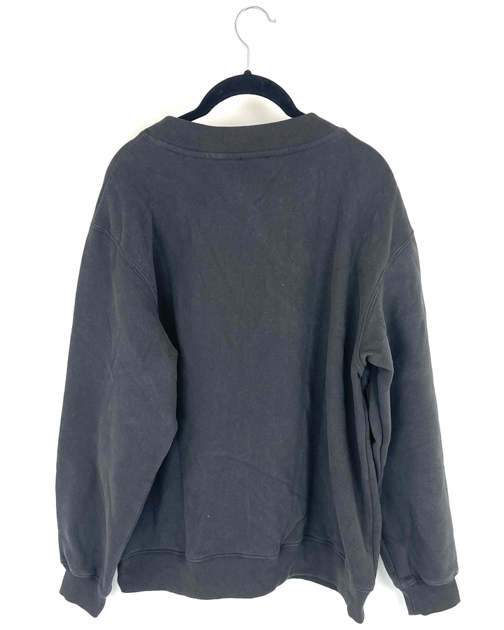 White Fox Grey Sweatshirt - Small/Medium