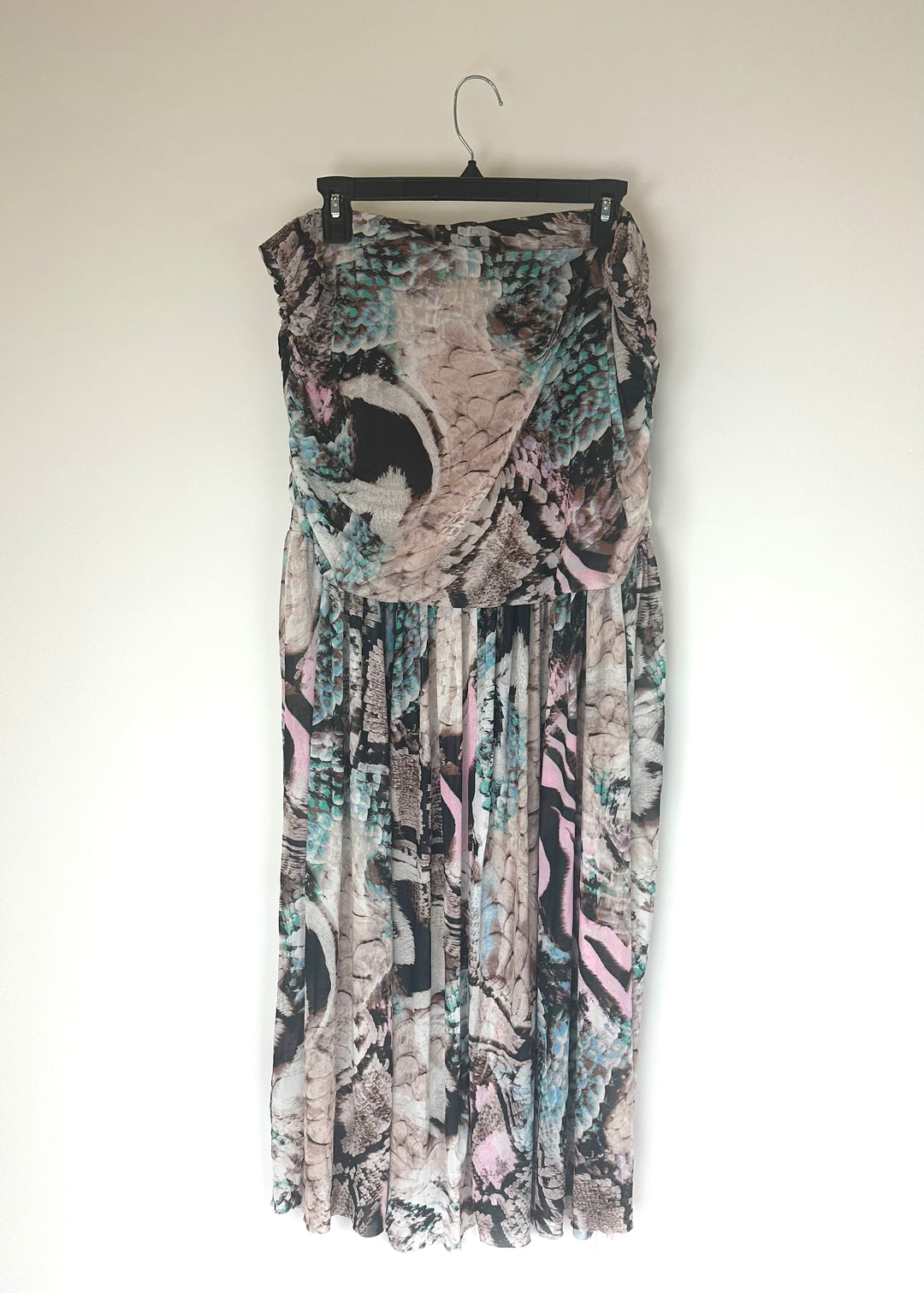 AFRM Multicolored Snakeskin Maxi Skirt - 2X