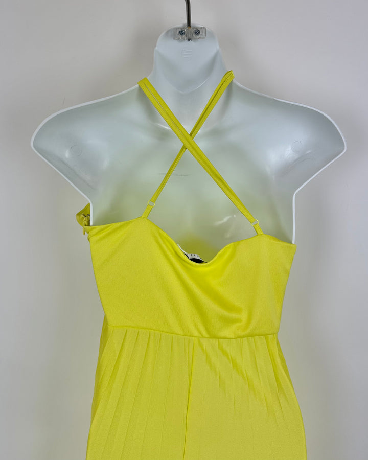 Asos Yellow Sheer Dress - Size 8