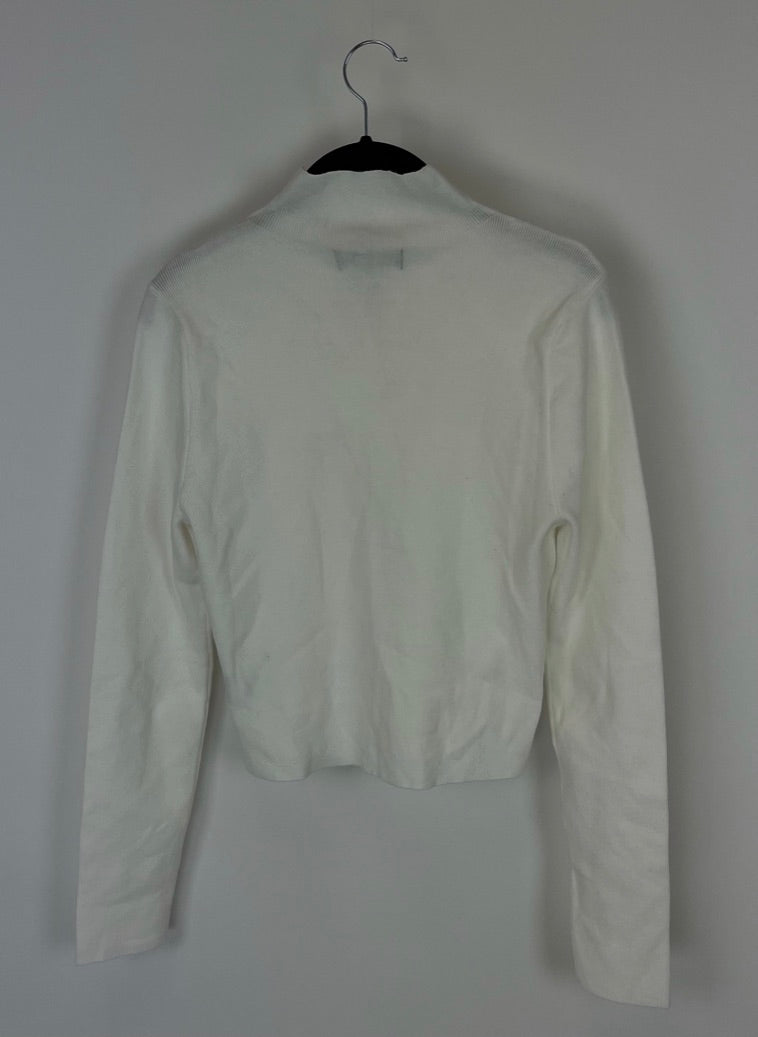 White Turtleneck Sweater - Size 14/16