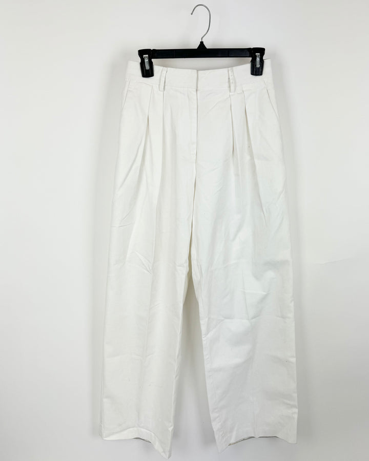 Staud White Trousers - Size 2