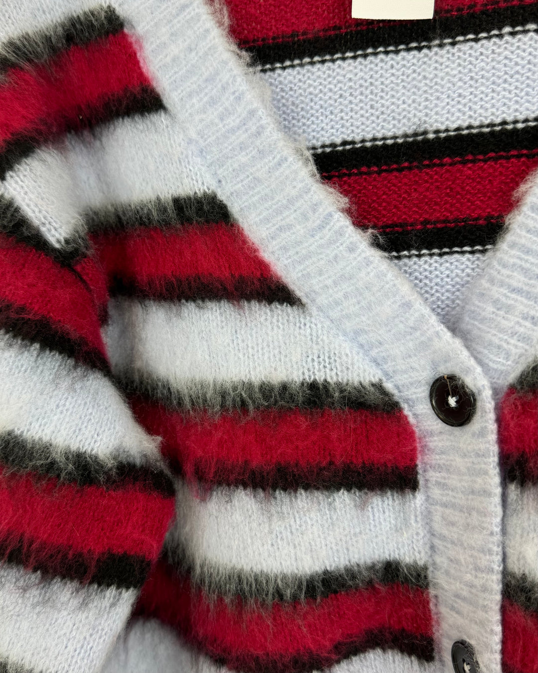 Collusion Fuzzy Button Up Sweater - Small