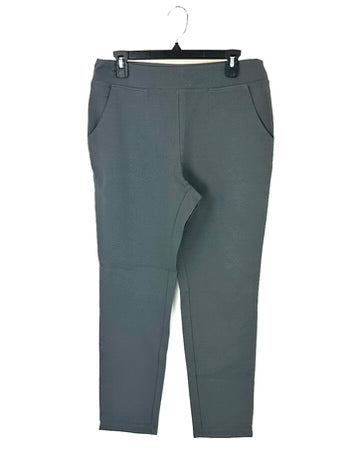 Dark Grey Straight Leg Pants - Size 12