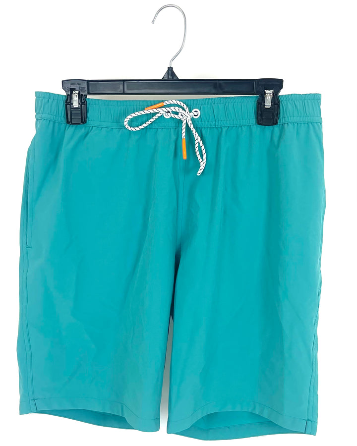 MENS Teal Swim Shorts - Medium