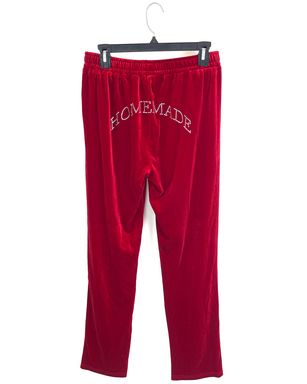 Rao's Red Velour Sweatpants - Size 6