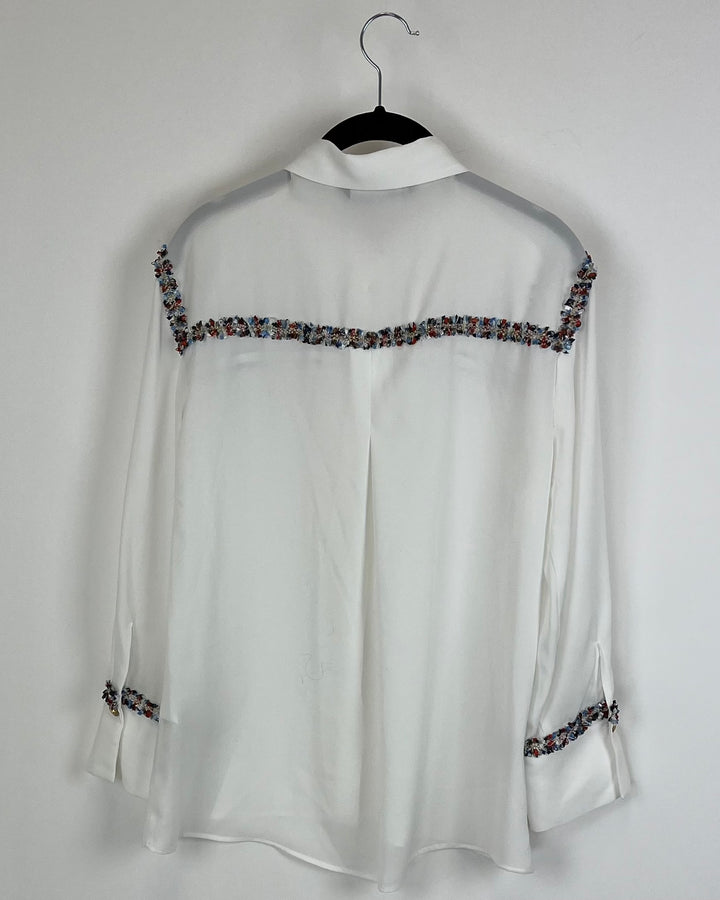 Zara White Blouse - Medium