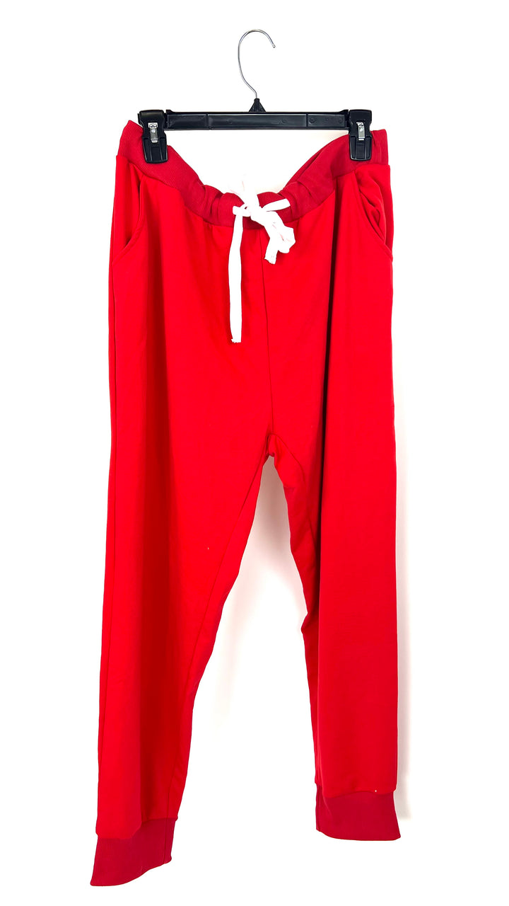 Red Drawstring Jogger - 2XL