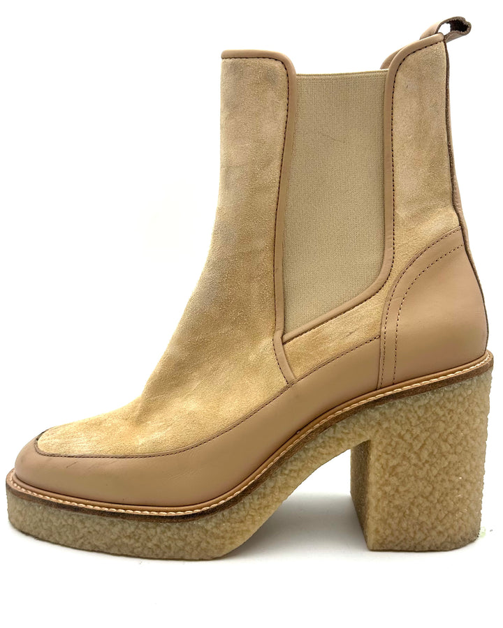 Sezane Tan Booties - Size 9