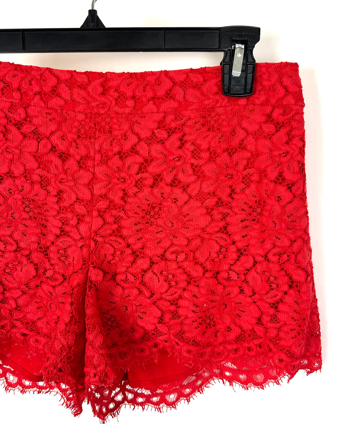 Alice + Olivia Red Lace Micro Shorts - Size 4