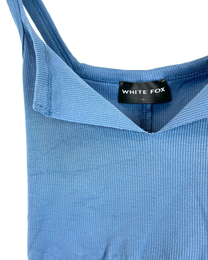 White Fox Steel Blue Tank Top - Size 2/4