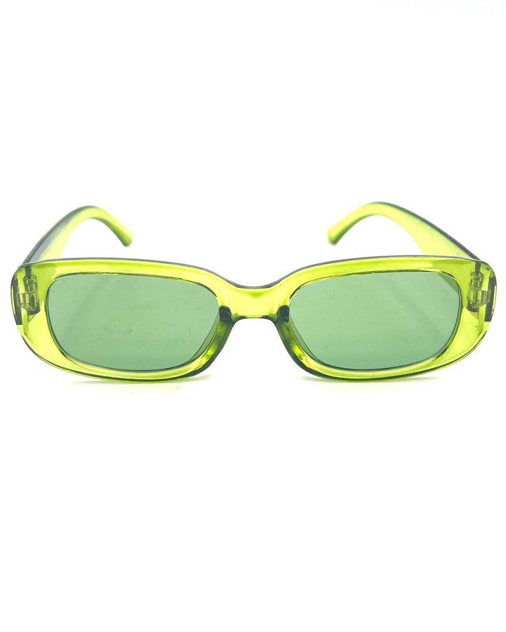 Green Rectangle Sunglasses