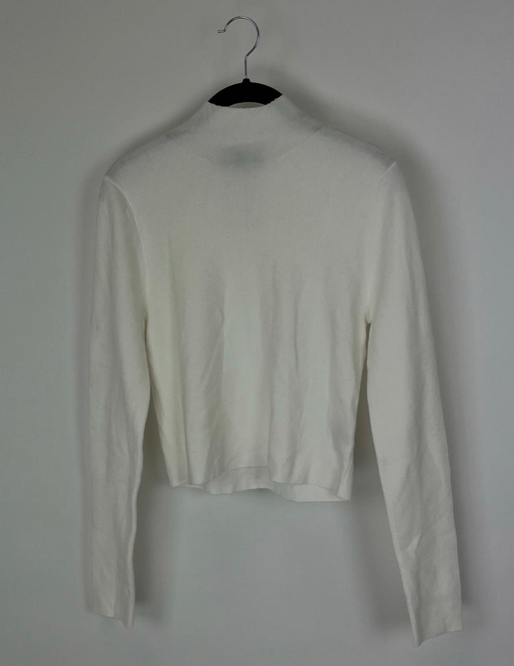 White Turtleneck Sweater - Size 8/10, 10/12, and 14/16