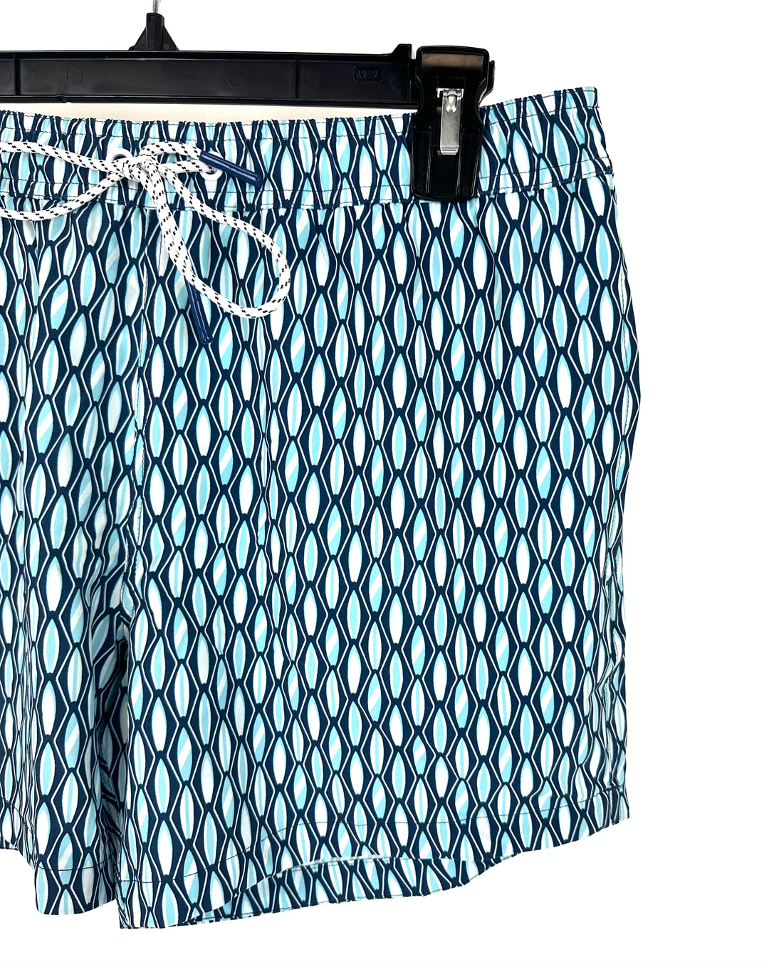 MENS Blue Surf Board Print Shorts - Medium