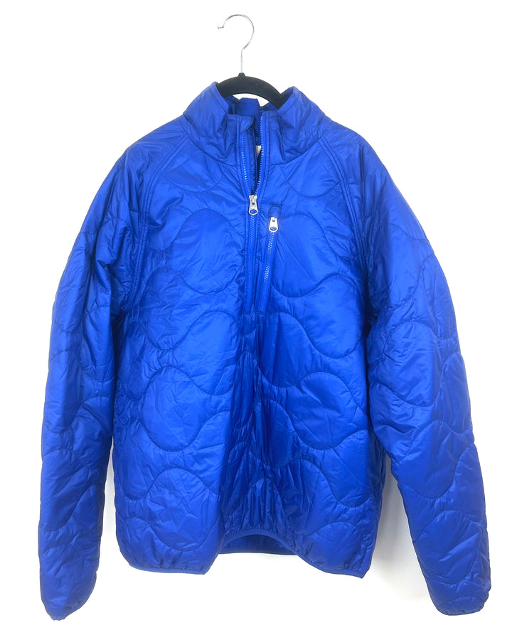 MENS Mr. Porter x Arket Bright Blue Puffer Jacket - Large