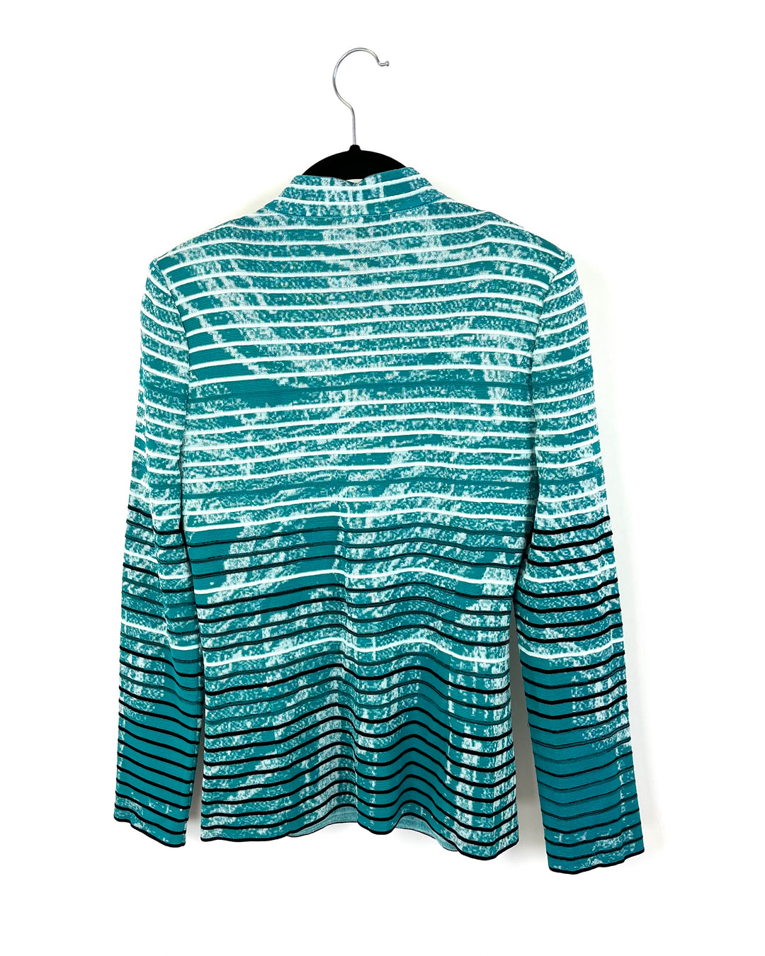 Teal And White Cardigan - Size 0