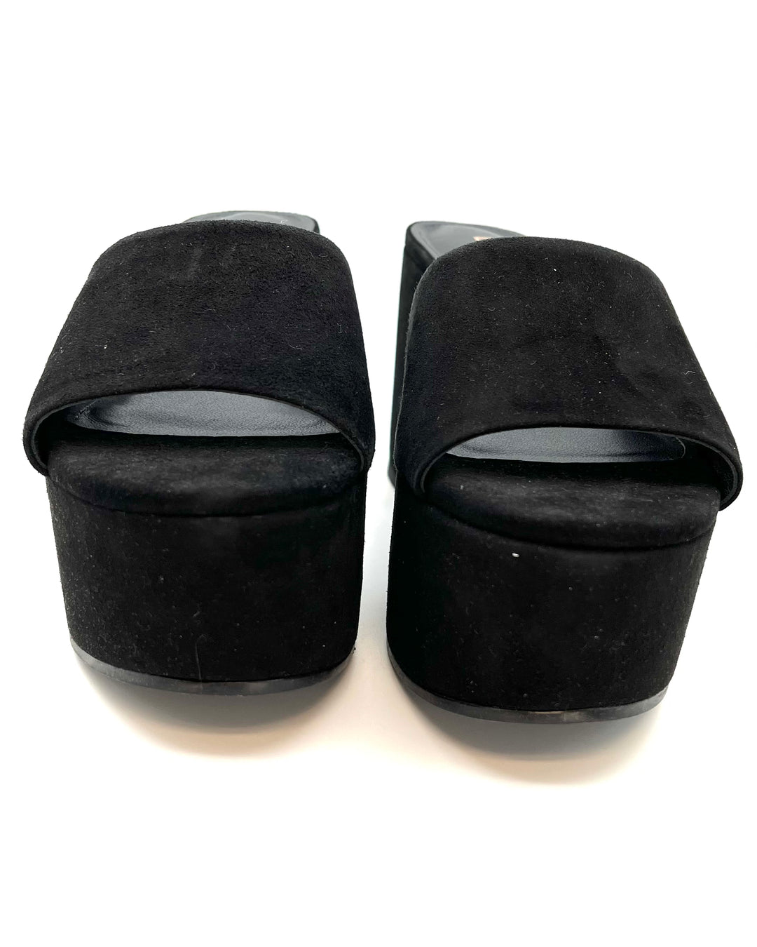 Black Suede Platform Sandal - Size 5 and 10