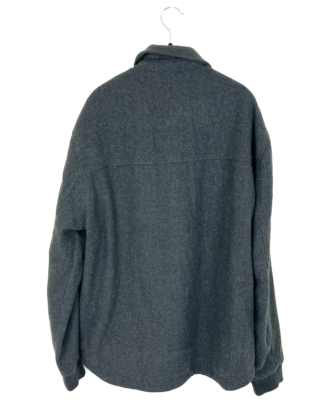 MENS Grey Half Zip Sweater - Medium - 3XL