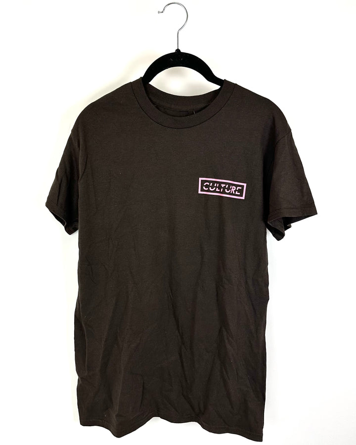 MEN Culture Brown T-Shirt - Small