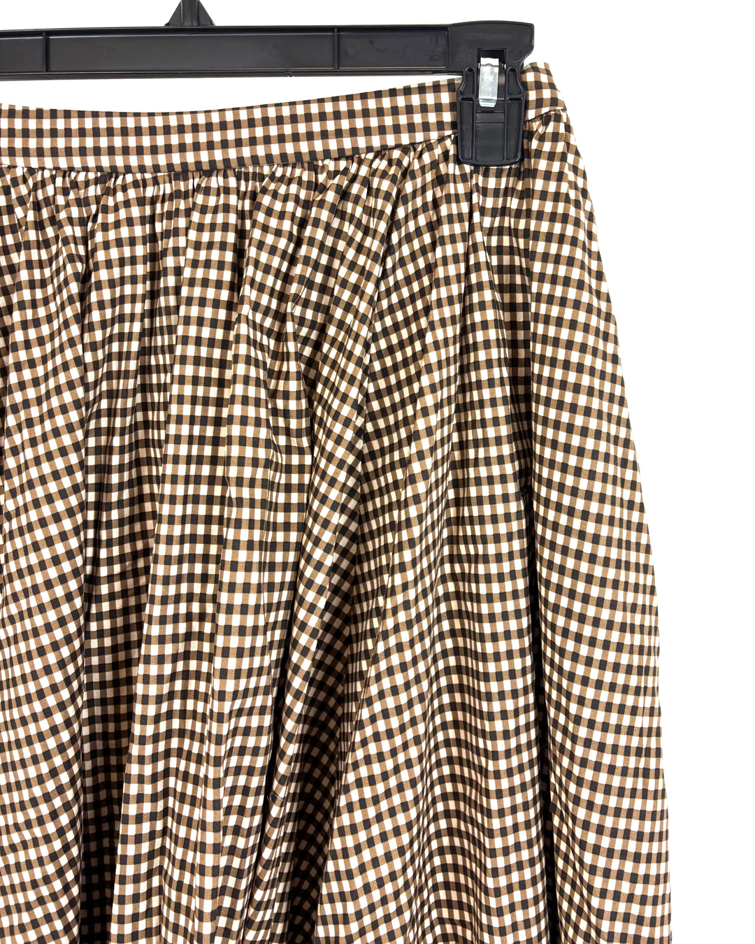 Reformation Brown Checker Skirt - Size 4