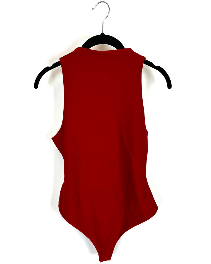 Naked Wardrobe Dark Red Bodysuit - Large