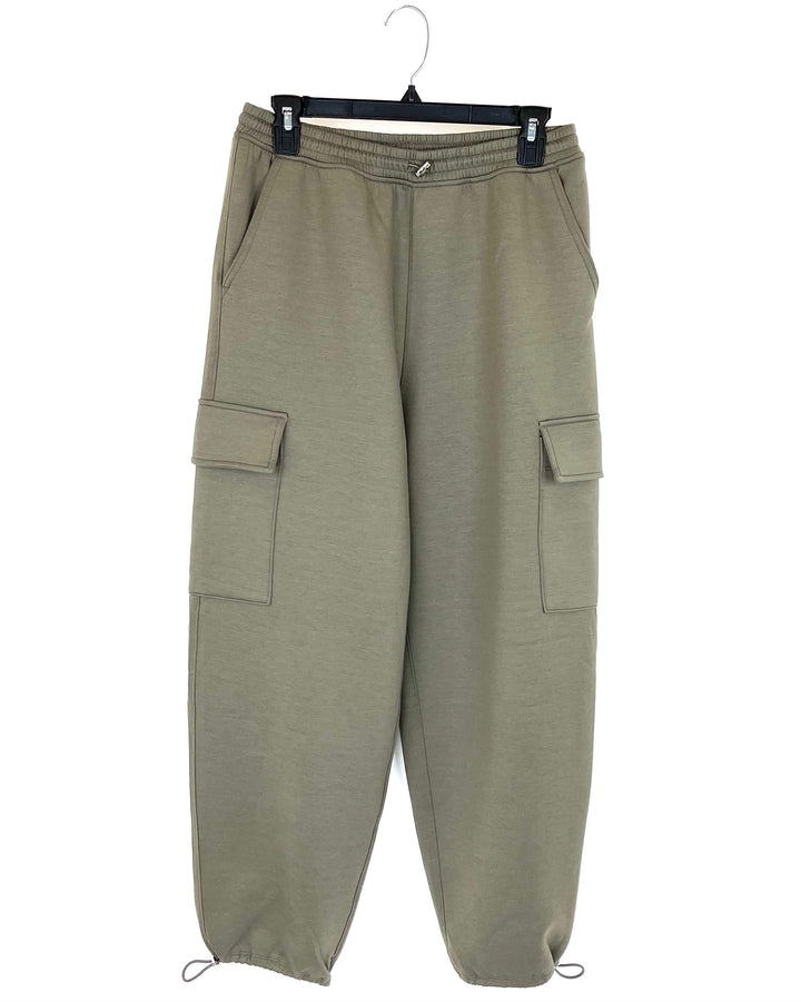 YPB Brown Cargo Sweatpants - Medium