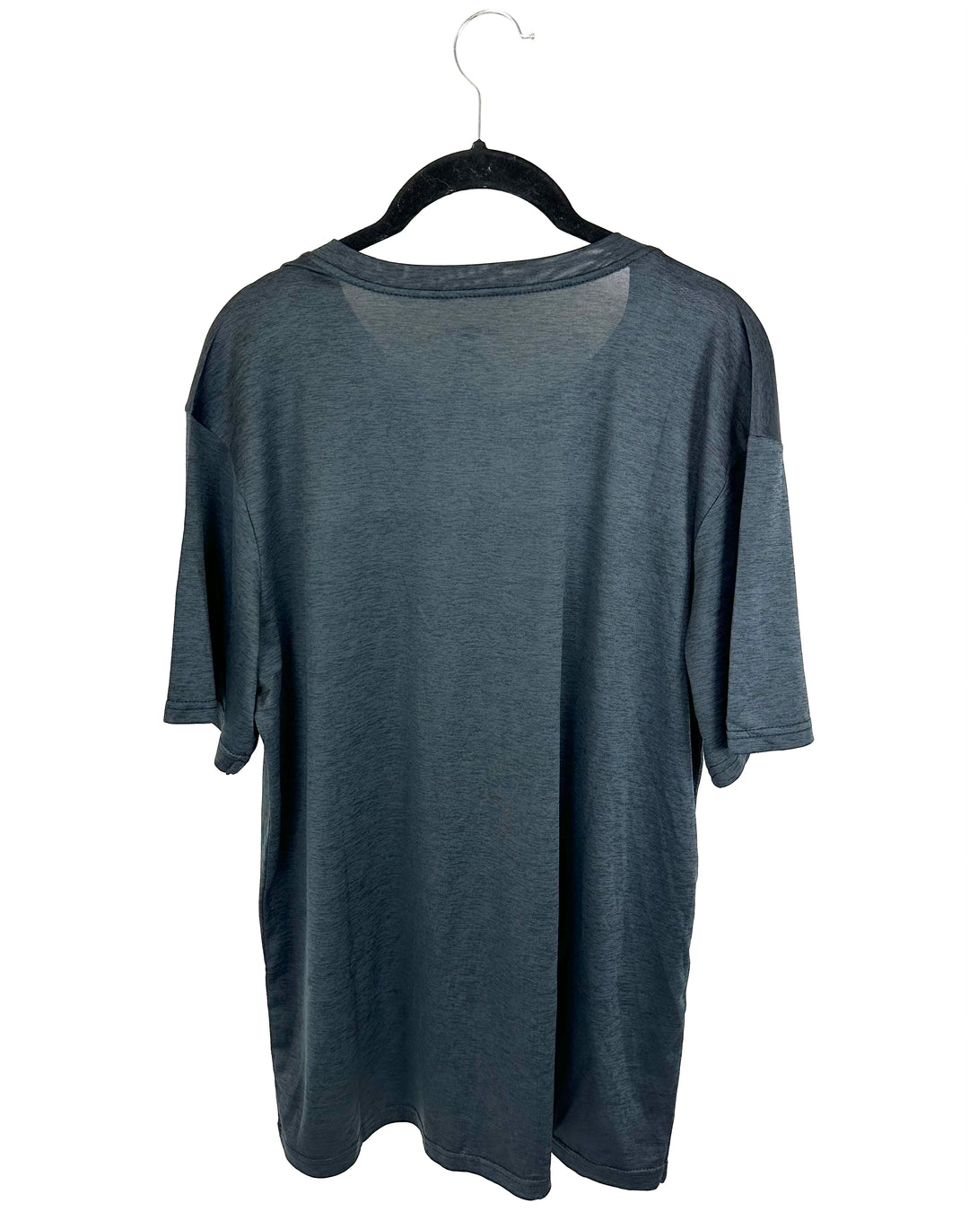 MENS Real Essentials Dark Grey Athletic T-Shirt - Large