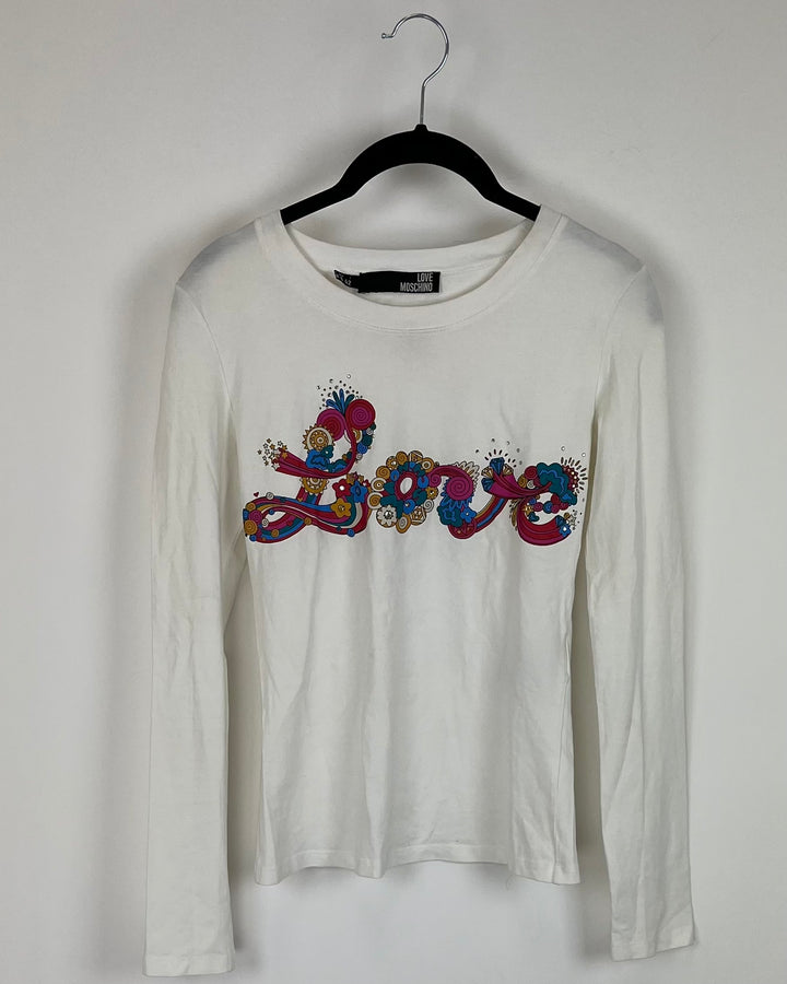 Love Moschino "Love" Shirt - Size 6