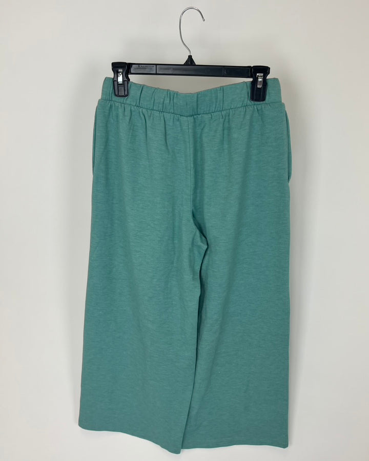 Teal Lounge Pants With Black Waist Tie - Size 2/4