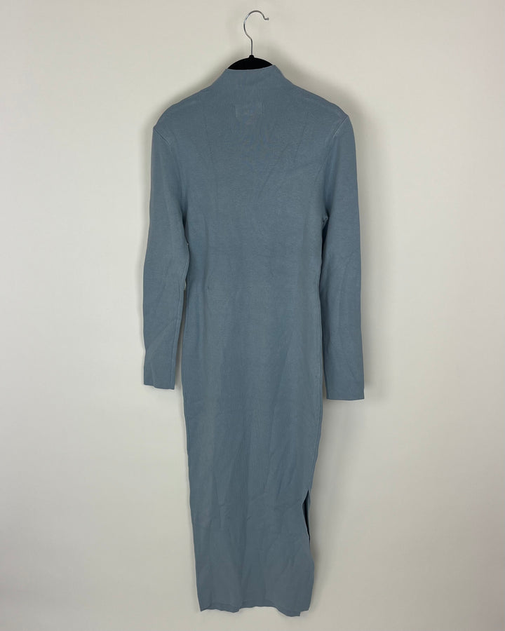 Baby Blue Turtleneck Sweater Dress - Medium and 1X