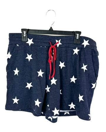 Navy and White Star Shorts - Large