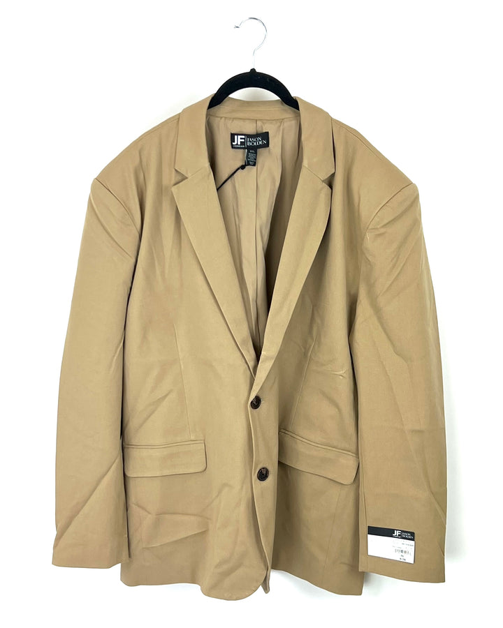 MENS Tan Blazer Jacket - Medium-3XL