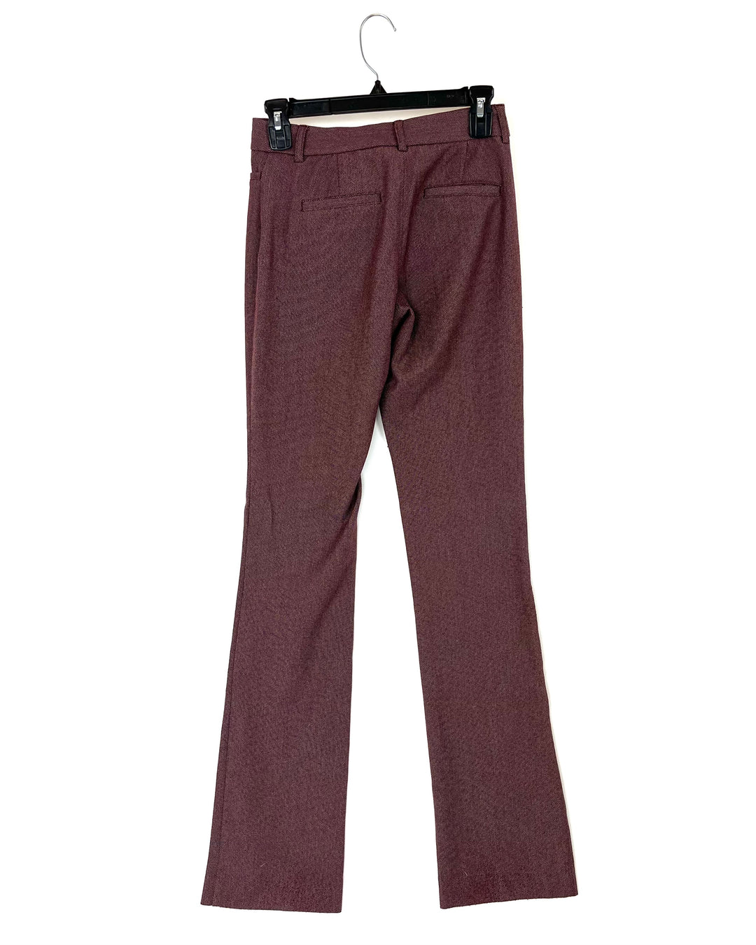 Express Burgundy Printed Trousers - Size 00L