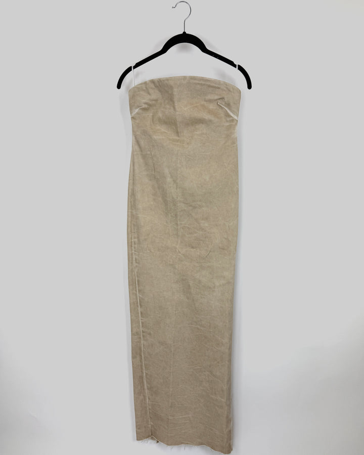 Zara Tan Denim Dress - Medium