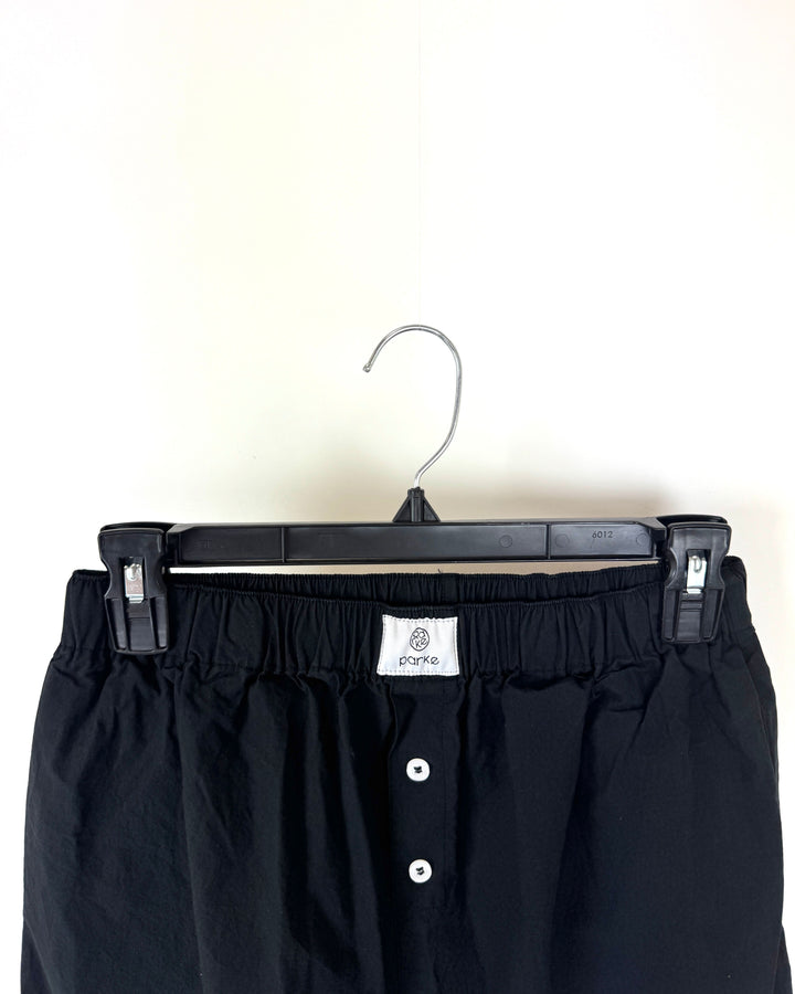 Black Boxer Pants - Extra Small