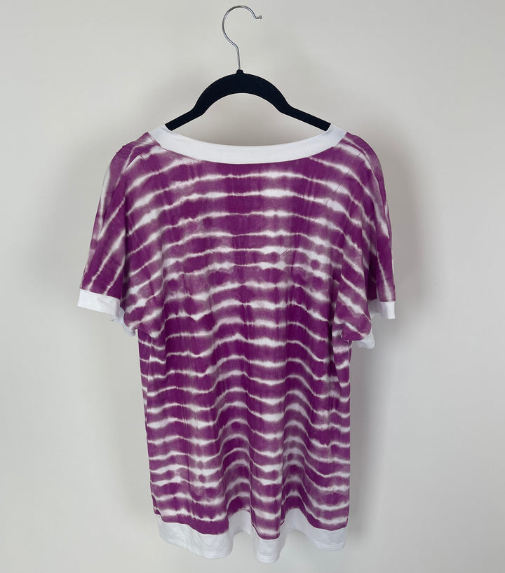 Purple Tie Dye Lounge Shirt - Size 6/8