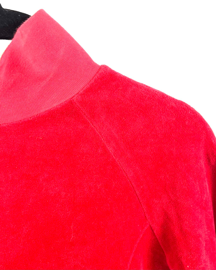 Juicy Couture Red Velour Top - Size 2