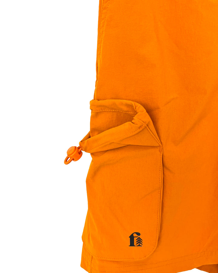 MENS Burnt Orange Active Short With Side Cargo Pocket - Small