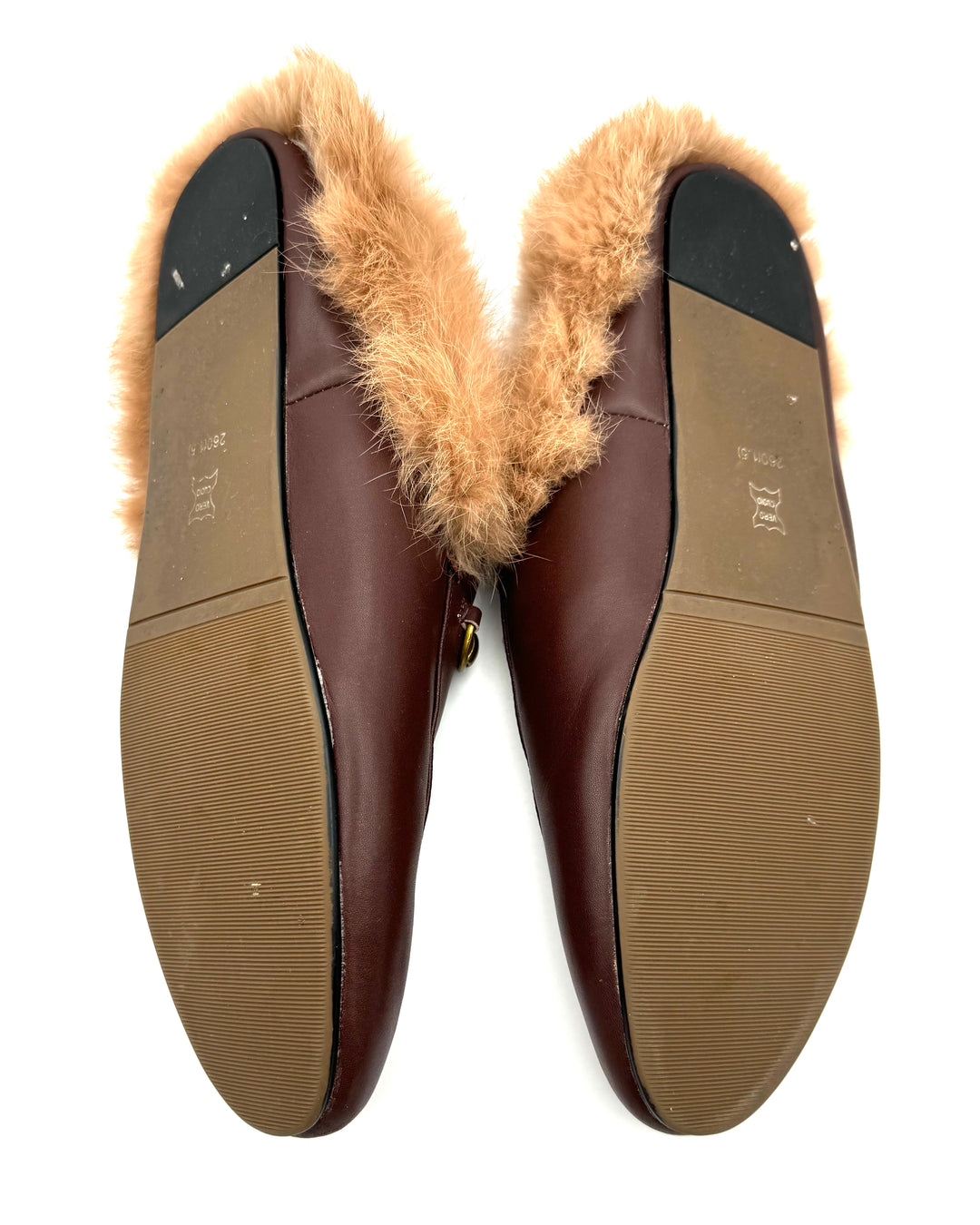 Brown Faux Fur Mule - Size 10