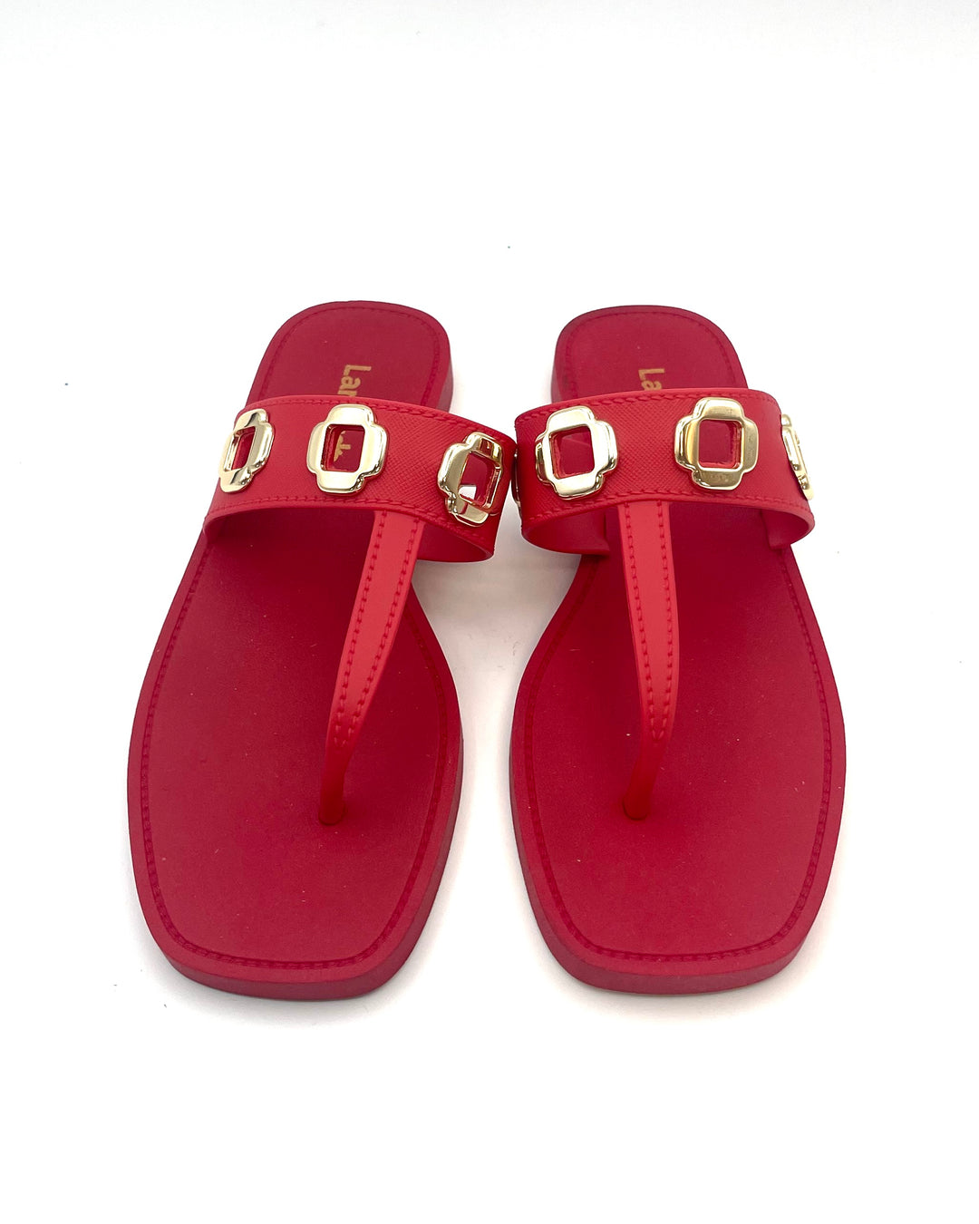 Red Flip Flop Sandals - Size 6/7