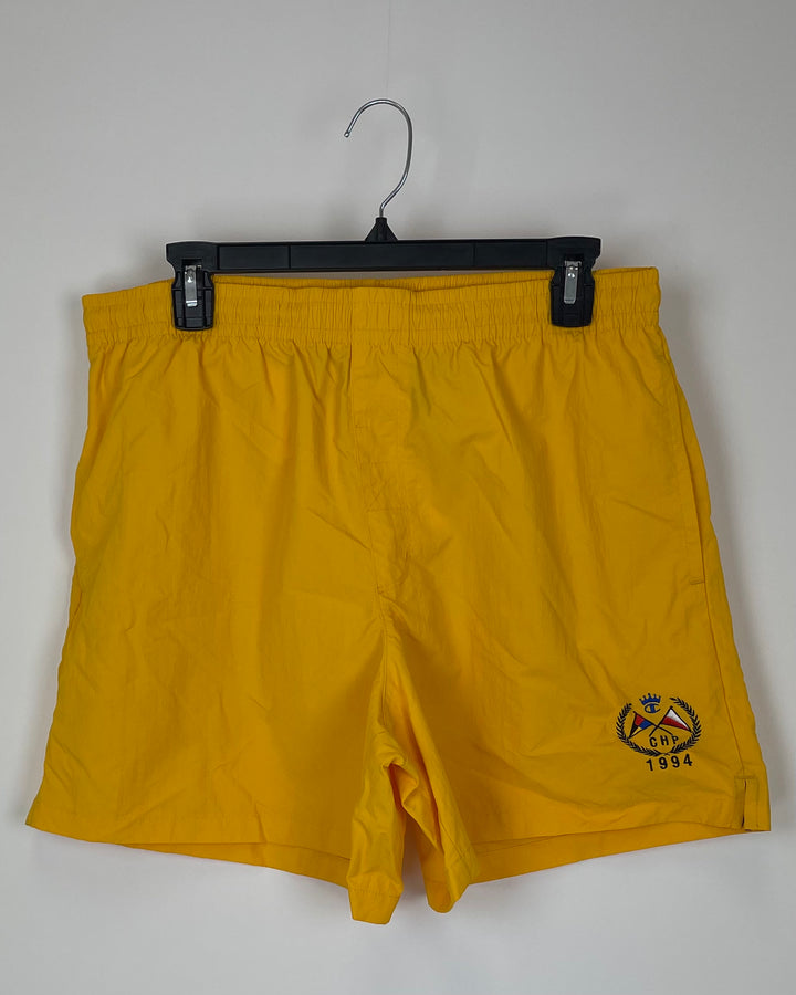 MENS Mustard Yellow Active Shorts - Medium