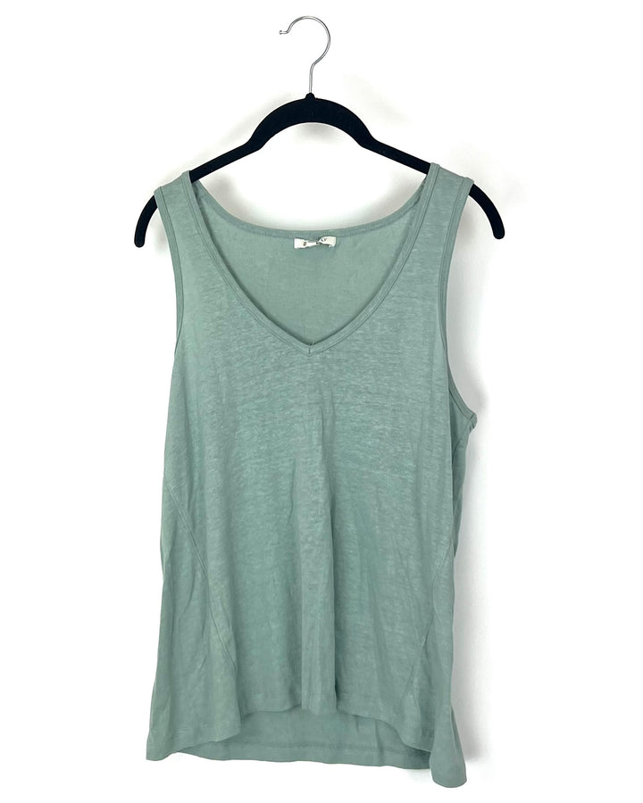 Sea-foam Green Flowy Tank - Small