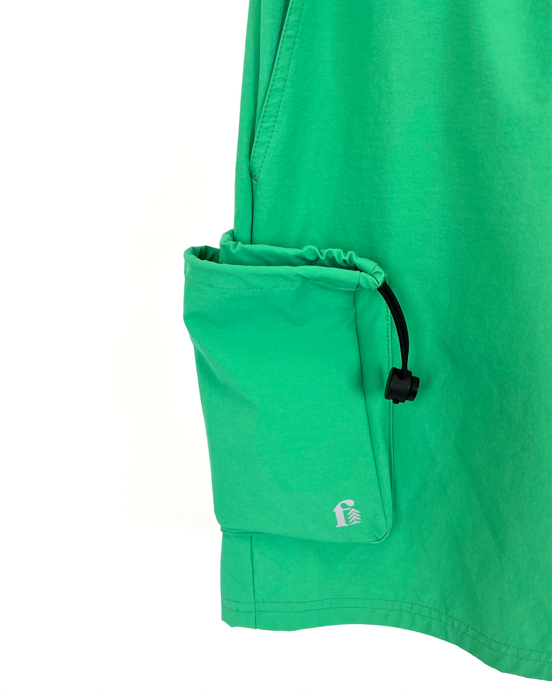 MENS Green Shorts With Cargo Pocket - Medium