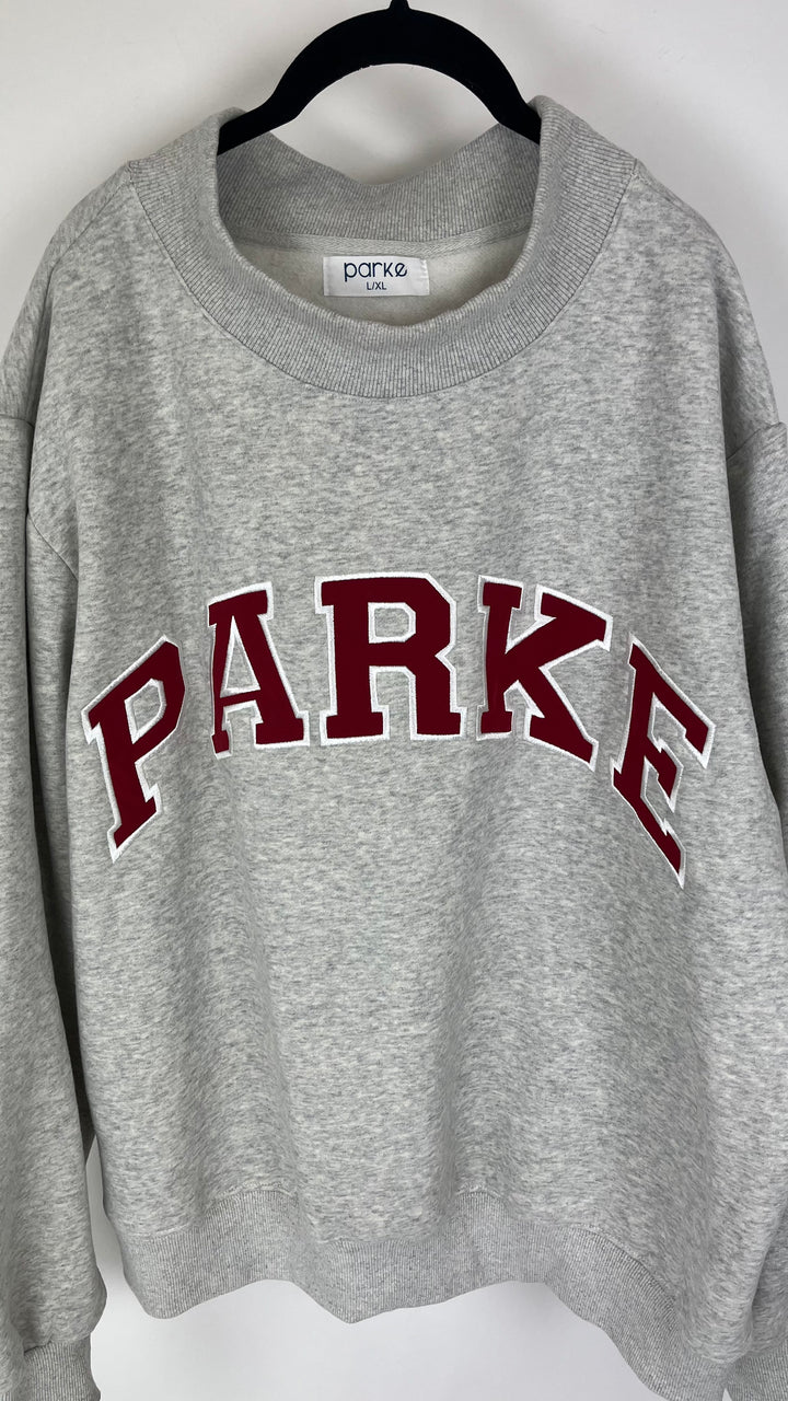 Gray and Red Sweatshirt - Large / Extra Large