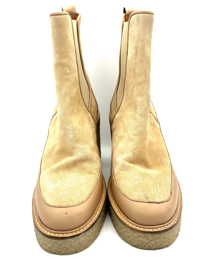 Sezane Tan Booties - Size 9