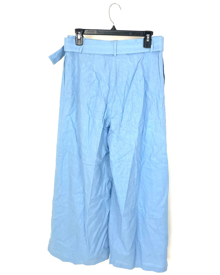 Cornflower Blue Belted Pants - Size 6