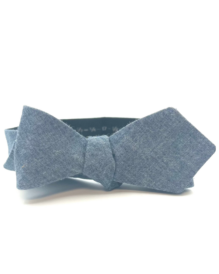 MENS Denim Blue Bow Tie