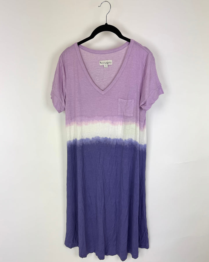 Purple Tie Dye Lounge Dress - Size 4/6